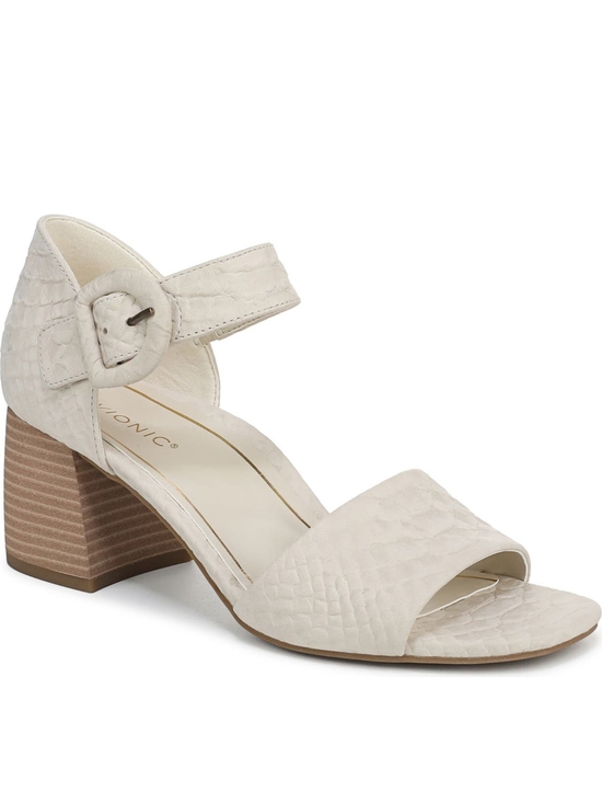 Vionic Shoes - Sizes 5 To 13 Vionic Comfy Block 2.5" Heels Leather Summer Sandals Shoes